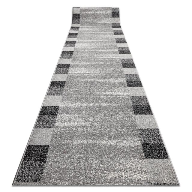 RugsX Silver Etna Runner in Grey - Size: 100 cm x 360 cm - image 1