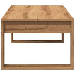 Berkfield Home Coffee Table Artisan Oak 102x50x35 cm Engineered Wood in Brown - Size: 102 x 50 x 35 cm - thumbnail 5
