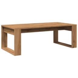 Berkfield Home Coffee Table Artisan Oak 102x50x35 cm Engineered Wood in Brown - Size: 102 x 50 x 35 cm - thumbnail 2