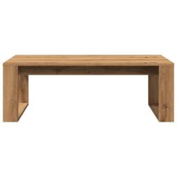 Berkfield Home Coffee Table Artisan Oak 102x50x35 cm Engineered Wood in Brown - Size: 102 x 50 x 35 cm - thumbnail 4