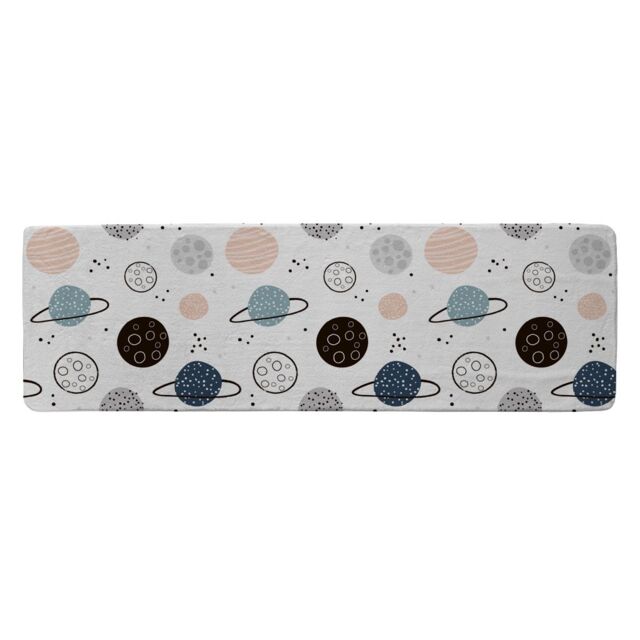 Benjamin Tate Design Child Hand Drawn Space Elements Runner Rug in Natural - Size: 67 cm x 230 cm - image 1