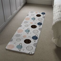 Benjamin Tate Design Child Hand Drawn Space Elements Runner Rug in Natural - Size: 67 cm x 230 cm - thumbnail 4
