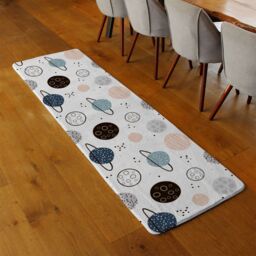Benjamin Tate Design Child Hand Drawn Space Elements Runner Rug in Natural - Size: 67 cm x 230 cm - thumbnail 2