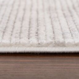 THE RUGS Carmel Modern Area Rugs & Runners Striped Design Soft Pile in Grey - Size: 80 cm x 300 cm - thumbnail 6
