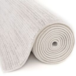 THE RUGS Carmel Modern Area Rugs & Runners Striped Design Soft Pile in Grey - Size: 80 cm x 300 cm - thumbnail 5