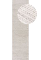 THE RUGS Carmel Modern Area Rugs & Runners Striped Design Soft Pile in Grey - Size: 80 cm x 300 cm - thumbnail 9