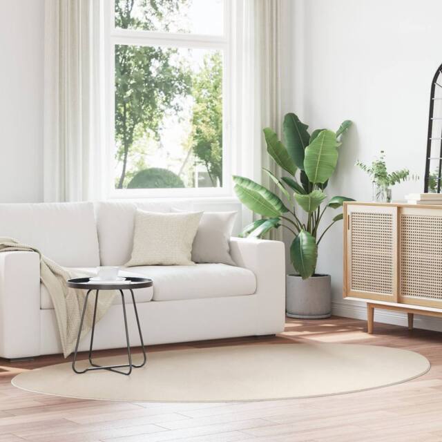 "Berkfield Home Rug ""HUARTE"" Short Pile Soft & Washable Beige 160x230 cm - Size: Medium" - image 1