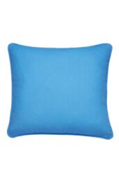 Fusion 'Plain Dye' Water & UV Resistant Filled Cushion in Blue - Size: 43 cm x 43 cm - thumbnail 2
