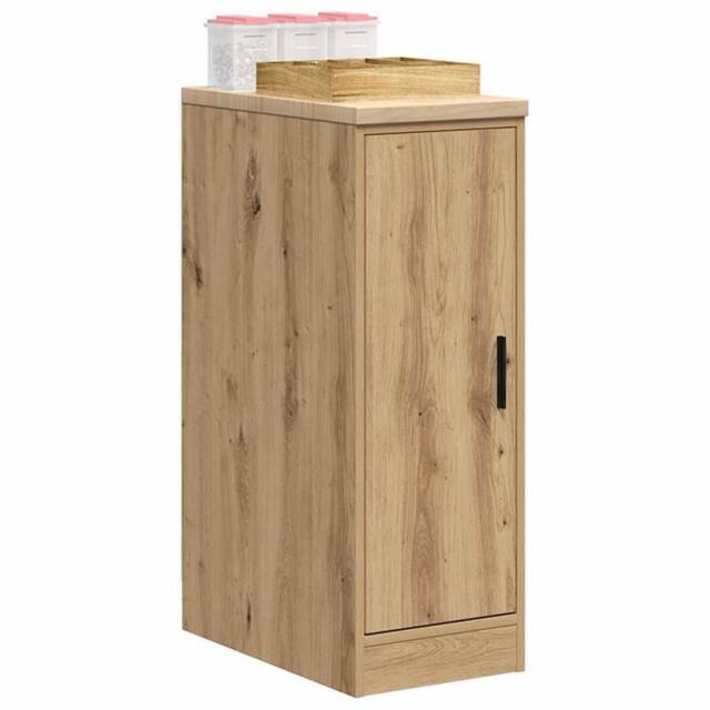 Berkfield Home Garage Storage Cabinet Artisan Oak 30x51x85 cm Solid Wood Pine in Brown - Size: 30 x 51 x 85 cm - image 1