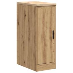 Berkfield Home Garage Storage Cabinet Artisan Oak 30x51x85 cm Solid Wood Pine in Brown - Size: 30 x 51 x 85 cm - thumbnail 2