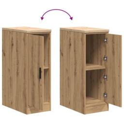 Berkfield Home Garage Storage Cabinet Artisan Oak 30x51x85 cm Solid Wood Pine in Brown - Size: 30 x 51 x 85 cm - thumbnail 9