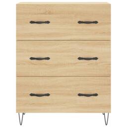 Berkfield Home Highboard Sonoma Oak 69.5x34x180 cm Engineered Wood in Light Brown - thumbnail 8