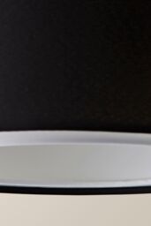 ValueLights Sophia Small 26cm Drum Easy Fit Ceiling Light Lamp Shade with Bulb in Black - Size: 10 inches - thumbnail 5