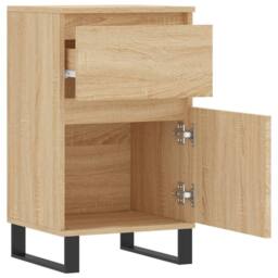 Berkfield Home Sideboard Sonoma Oak 40x35x70 cm Engineered Wood in Light Brown - Size: 40 x 35 x 70 cm - thumbnail 6