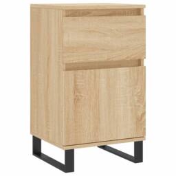 Berkfield Home Sideboard Sonoma Oak 40x35x70 cm Engineered Wood in Light Brown - Size: 40 x 35 x 70 cm - thumbnail 3