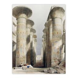 "Artery8 Great Hall at Karnak Temple D. Roberts Vintage Wall Art Print Poster - Size: W12"" x H16""" - thumbnail 1