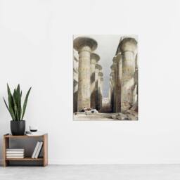 "Artery8 Great Hall at Karnak Temple D. Roberts Vintage Wall Art Print Poster - Size: W12"" x H16""" - thumbnail 4