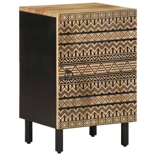 Berkfield Home Bathroom Cabinet 38x33.5x58 cm Solid Wood Mango in Brown - image 1