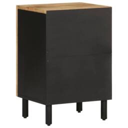 Berkfield Home Bathroom Cabinet 38x33.5x58 cm Solid Wood Mango in Brown - thumbnail 5