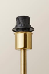 ValueLights Christina Gold Palm Leaf Detail Single Stem Table Lamp Base - thumbnail 3