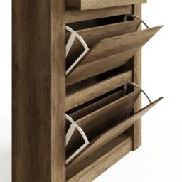 GFW Canyon Oak Shoe Cabinet in Light Oak - thumbnail 7