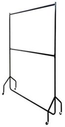 House of Home Clothes Rail Two Tier Heavy Duty Garment Hanging Rack In Black 4ft long x 7ft - thumbnail 3