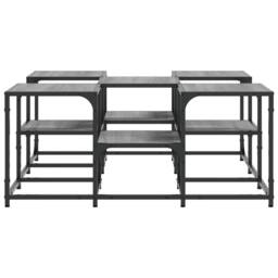 Berkfield Home Coffee Table Grey Sonoma 91x91x40 cm Engineered Wood - Size: 91 x 91 x 40 cm - thumbnail 6