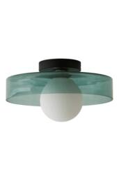 ValueLights Newbury Glass Plate with Globe Shade IP44 Bathroom Flush Ceiling Light in Jade - thumbnail 6