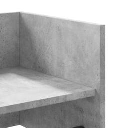 Berkfield Home Wall Shelf Concrete Grey 70.5x35x30.5 cm Engineered Wood - thumbnail 7