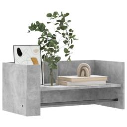 Berkfield Home Wall Shelf Concrete Grey 70.5x35x30.5 cm Engineered Wood - thumbnail 1