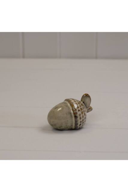 KDMD Beige Mottle Ceramic Acorn Decoration - image 1