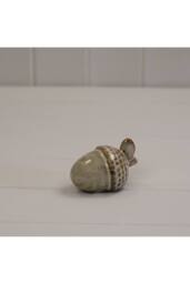 KDMD Beige Mottle Ceramic Acorn Decoration - thumbnail 1