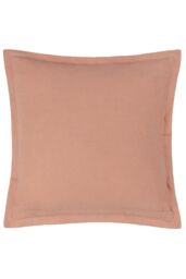 Wylder Silkmoth Bordered Floral 100% Cotton Cushion in Pale Pink - Size: 50 cm x 50 cm - thumbnail 2
