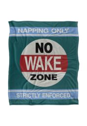 JQ Licensing James Piazza Coastal No Wake Zone Silky Touch Super Soft Throw Blanket 152 X 127 cm in White - thumbnail 1
