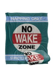 JQ Licensing James Piazza Coastal No Wake Zone Silky Touch Super Soft Throw Blanket 152 X 127 cm in White - thumbnail 2