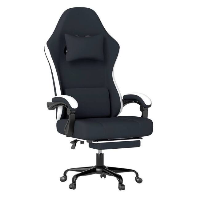Kelvenix Office Desk Chair Fabric Gaming in Black - Size: 0.6m2 - image 1