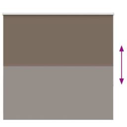 Berkfield Home Roller Blind Blackout Off-White 45x175 cm Fabric Width 40.7 cm Po… in Brown - thumbnail 5