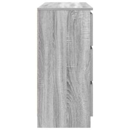 Berkfield Home Sideboard Grey Sonoma 100x35x76 cm Engineered Wood - Size: 100 x 35 x 76 cm - thumbnail 7
