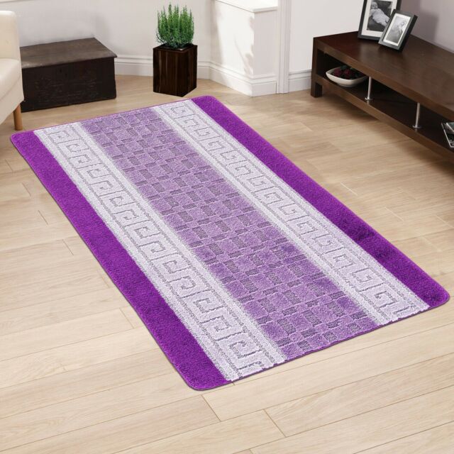 Smart Living Heavy Duty Machine Washable Hallway Kitchen Non Slip Door Mat in Purple - Size: 80 cm x 150 cm - image 1