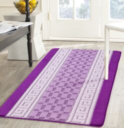 Smart Living Heavy Duty Machine Washable Hallway Kitchen Non Slip Door Mat in Purple - Size: 80 cm x 150 cm - thumbnail 2