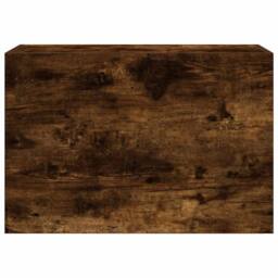 Berkfield Home Bathroom Wall Cabinet Smoked Oak 60x25x40 cm Engineered Wood in Brown - Size: 60 x 25 x 40 cm - thumbnail 6