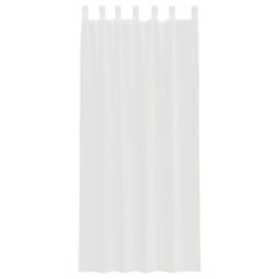 Berkfield Home Voile Curtains with Loops 2 pcs White 140x245 cm - thumbnail 4