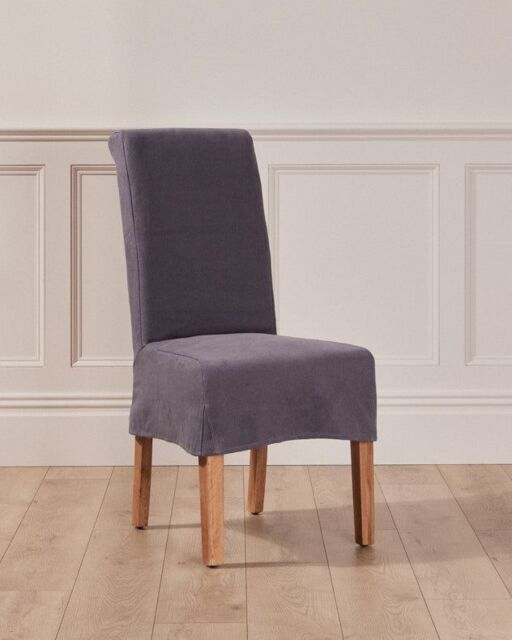 Dibor Riviera Loose Cover Kitchen Furniture Dining Room Chair - Grey - image 1