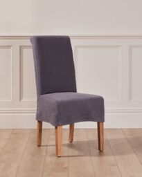 Dibor Riviera Loose Cover Kitchen Furniture Dining Room Chair - Grey - thumbnail 1