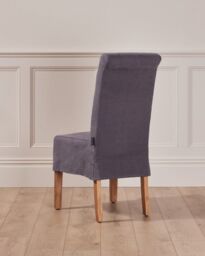 Dibor Riviera Loose Cover Kitchen Furniture Dining Room Chair - Grey - thumbnail 2