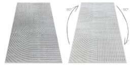 RugsX Balance Rug in Grey - Size: 140 cm x 190 cm - thumbnail 2