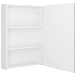 Berkfield Home LED Bathroom Mirror Cabinet Shining White 50x13x70 cm - Size: 50 x 13 x 70 cm - thumbnail 5