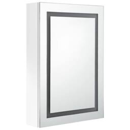 Berkfield Home LED Bathroom Mirror Cabinet Shining White 50x13x70 cm - Size: 50 x 13 x 70 cm - thumbnail 3