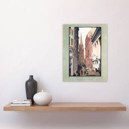 "Artery8 Trinity Church & Wall Street Elmer Wall Art Poster Print - Size: W12"" x H16""" - thumbnail 4