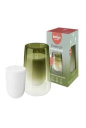 KDMD Green Glass Bolsius Clean Light Starter Kit - Gardenia & Fig - thumbnail 4